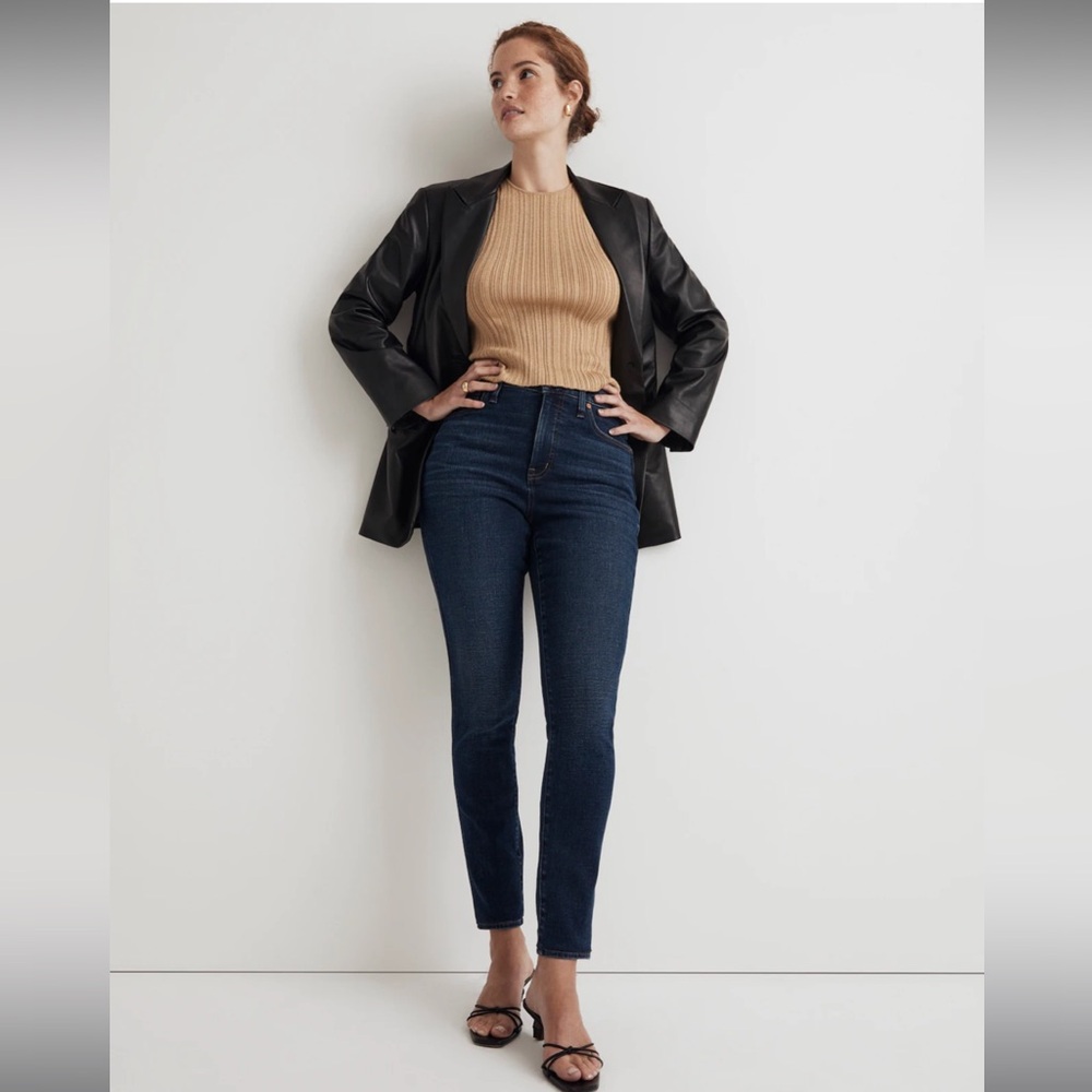 NWT Madewell  Curvy 10" High-Rise Skinny Jeans